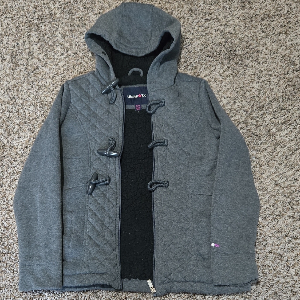 Limited Too Charcoal Hooded Jacket
